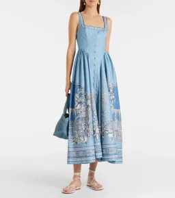 Alemais Villa Romantica Cotton Midi Dress for rent on The Volte - image 1