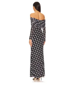 AFRM Thelma Off Shoulder Mesh Maxi Dress - Black / Size XL / AU 14 for rent on The Volte - image 3