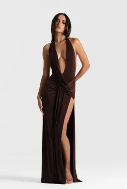Natalie Rolt Winona Gown Espresso Brown XS/6 (Natalie Rolt 0) for rent on The Volte - image 2