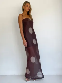 COCO & LOLA BY NICOLA MILA CHOC POLKA / SIZE 10 for rent on The Volte - image 1