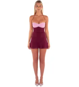 I Am Delilah Aubrey Mini Dress in Raspberry Size XS/AU6 for rent on The Volte - image 1