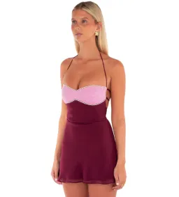 I Am Delilah Aubrey Mini Dress in Raspberry Size M/AU10 for rent on The Volte - image 2