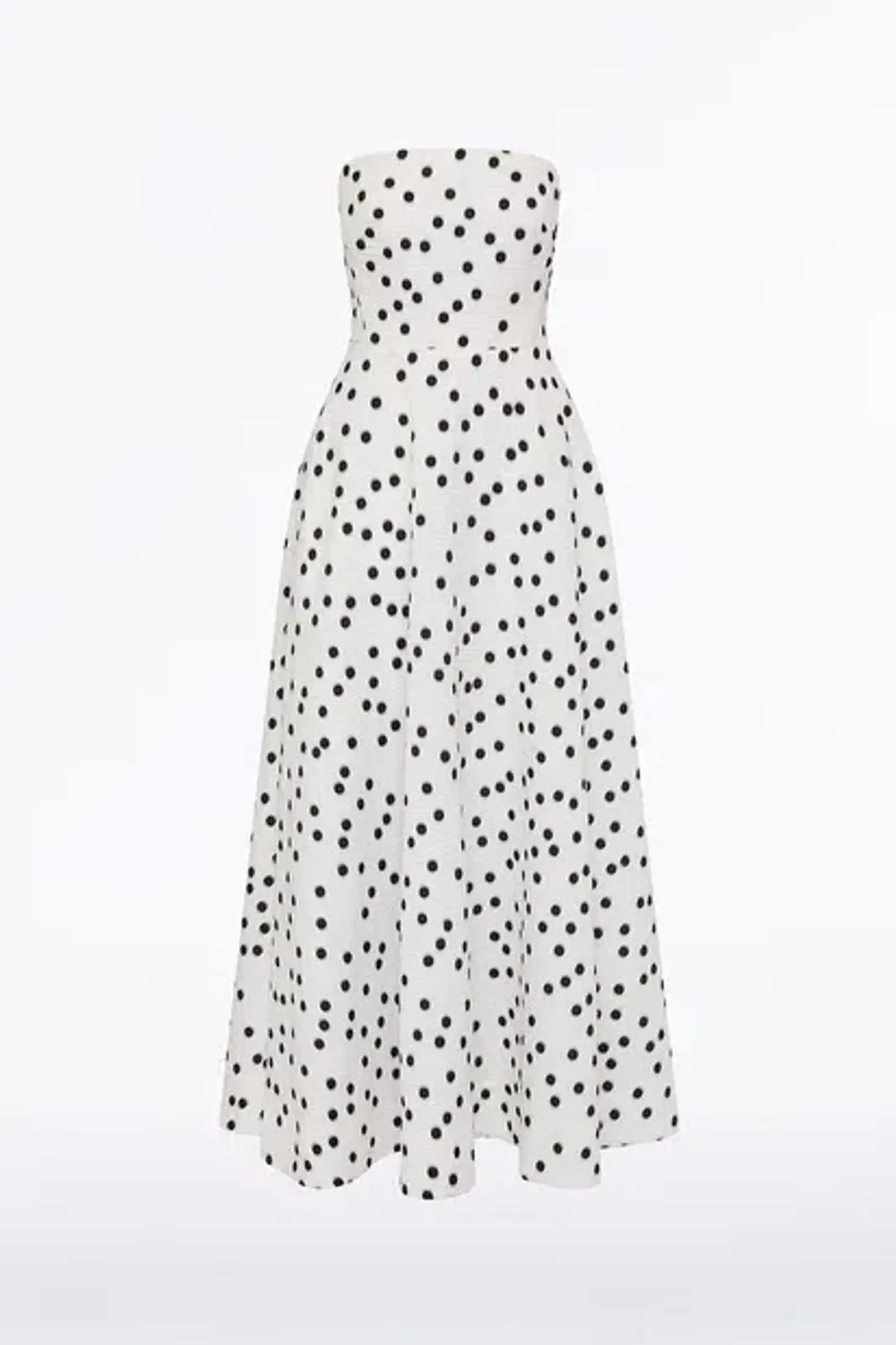 Jacquard A-Line Strapless Gown by Carla Zampatti Size 8 for rent on The Volte - main image