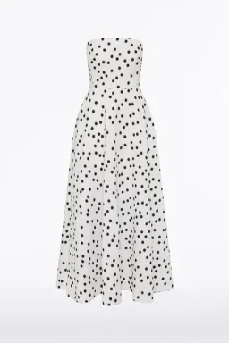 Jacquard A-Line Strapless Gown by Carla Zampatti Size 8 for rent on The Volte - image 6