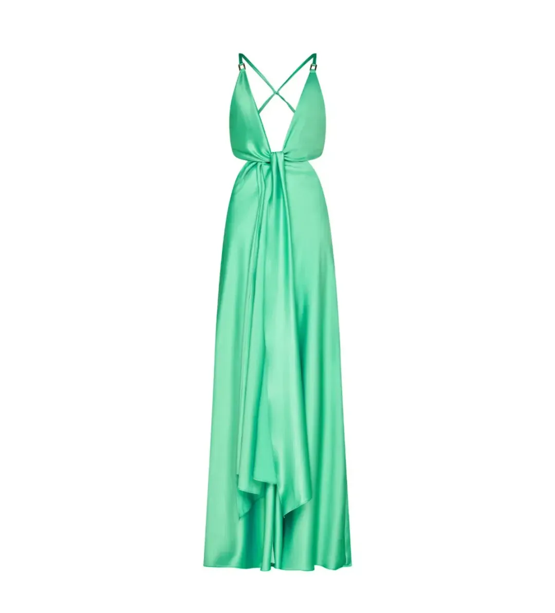 Evening Trance Slip Dress in Green by Manning Cartell Size 8 for rent on The Volte - main image