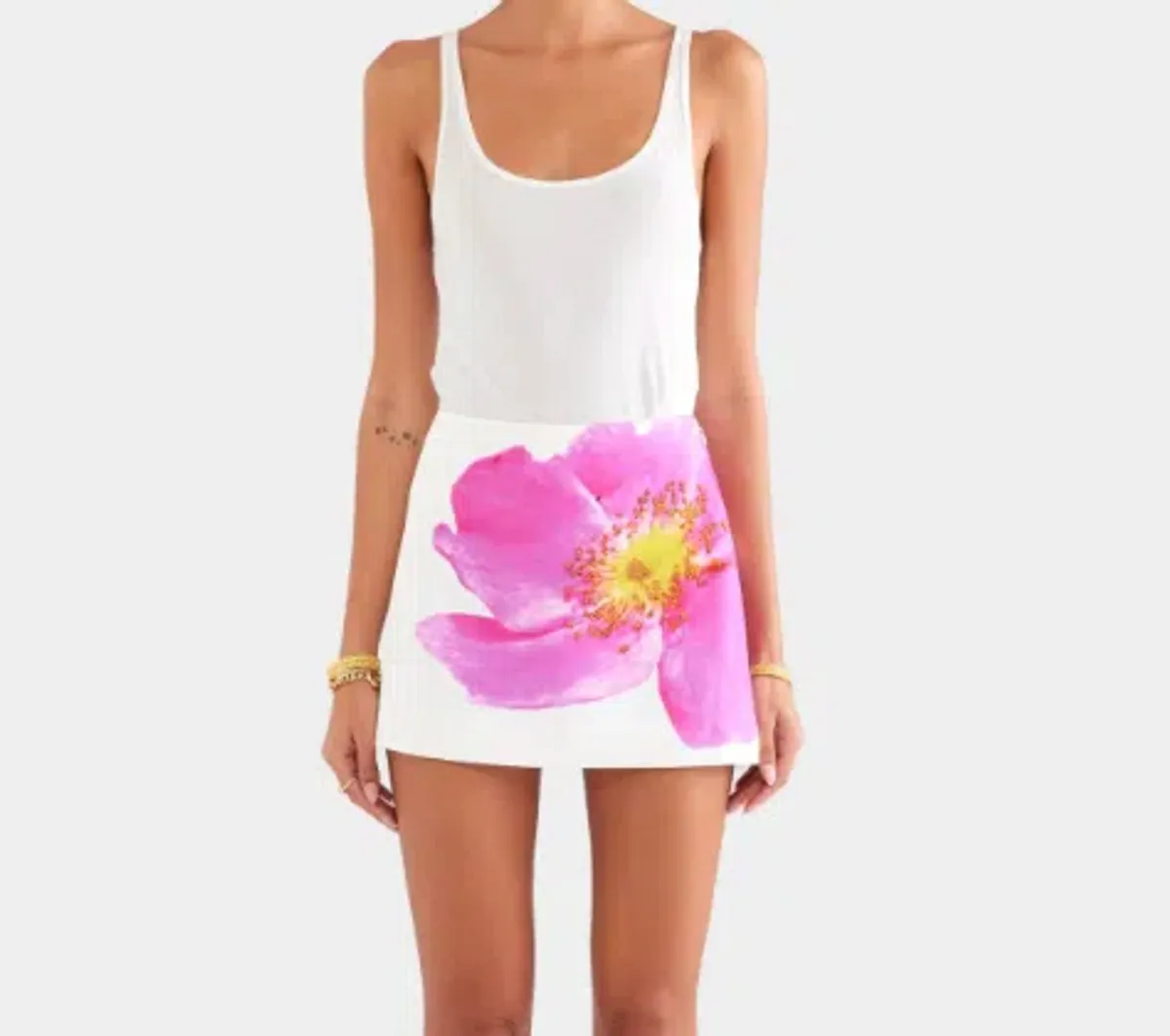 Venroy Beaded Silk Mini Skirt for rent on The Volte - main image