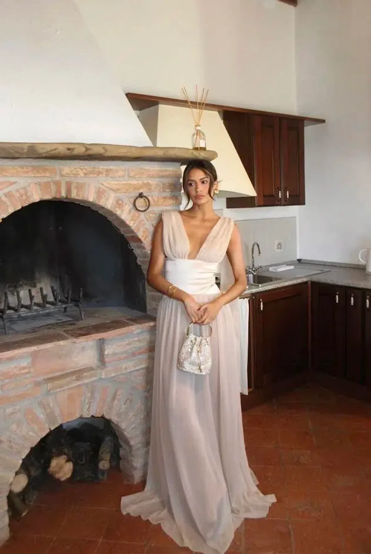 New ARCINA ORI Ramona Dress in Champagne - Size L / 12 AU Formal Gown - Image 7