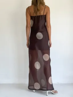 BY NICOLA MILA MAXI CHOC POLKA / SIZE 14 for rent on The Volte - image 3
