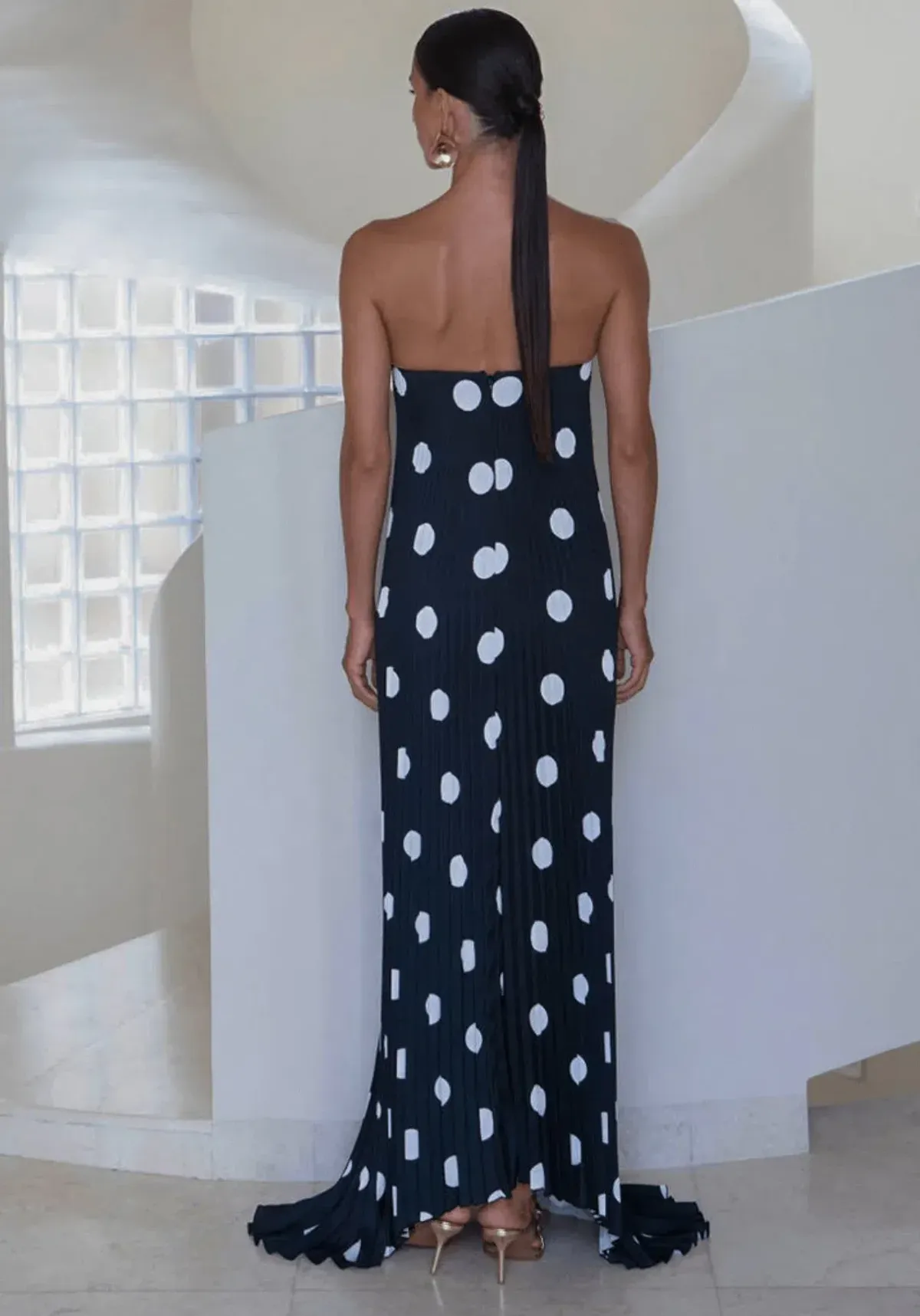 Lidee Black Tie Gown Polka Noir size 8 - Image 3