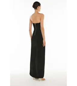Manning Cartell Double Time Pleat Strapless Dress in Black Size AU6 for rent on The Volte - image 4