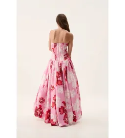 Aje Behold Maxi Dress in Pink Boldly Blooming Size AU10 for rent on The Volte - image 2