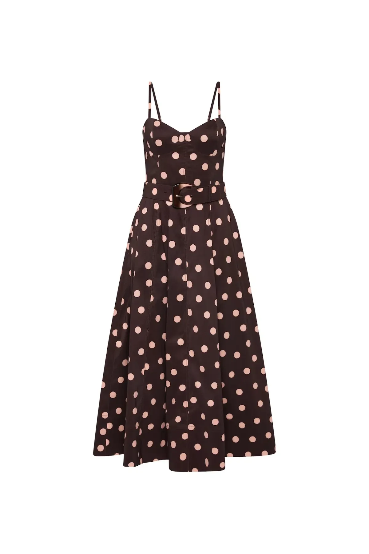 REBECCA VALLANCE VIVIANNE STRAP POLKA MIDI / SIZE 10 - Image 5