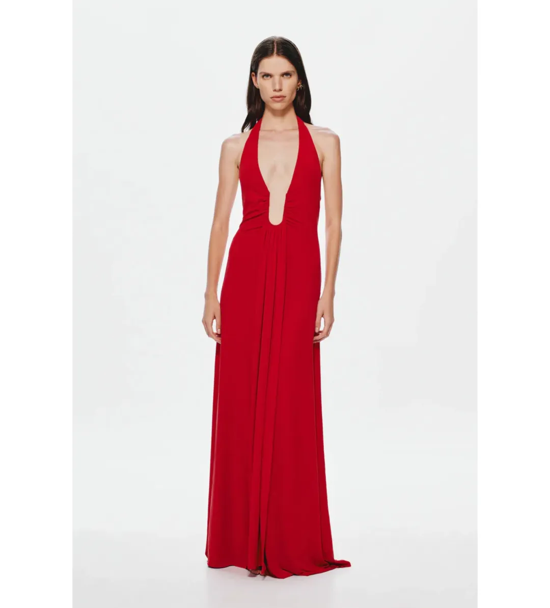 Misha Jennifer Cupro Maxi Dress in Red Size XXS/AU4 for rent on The Volte - main image