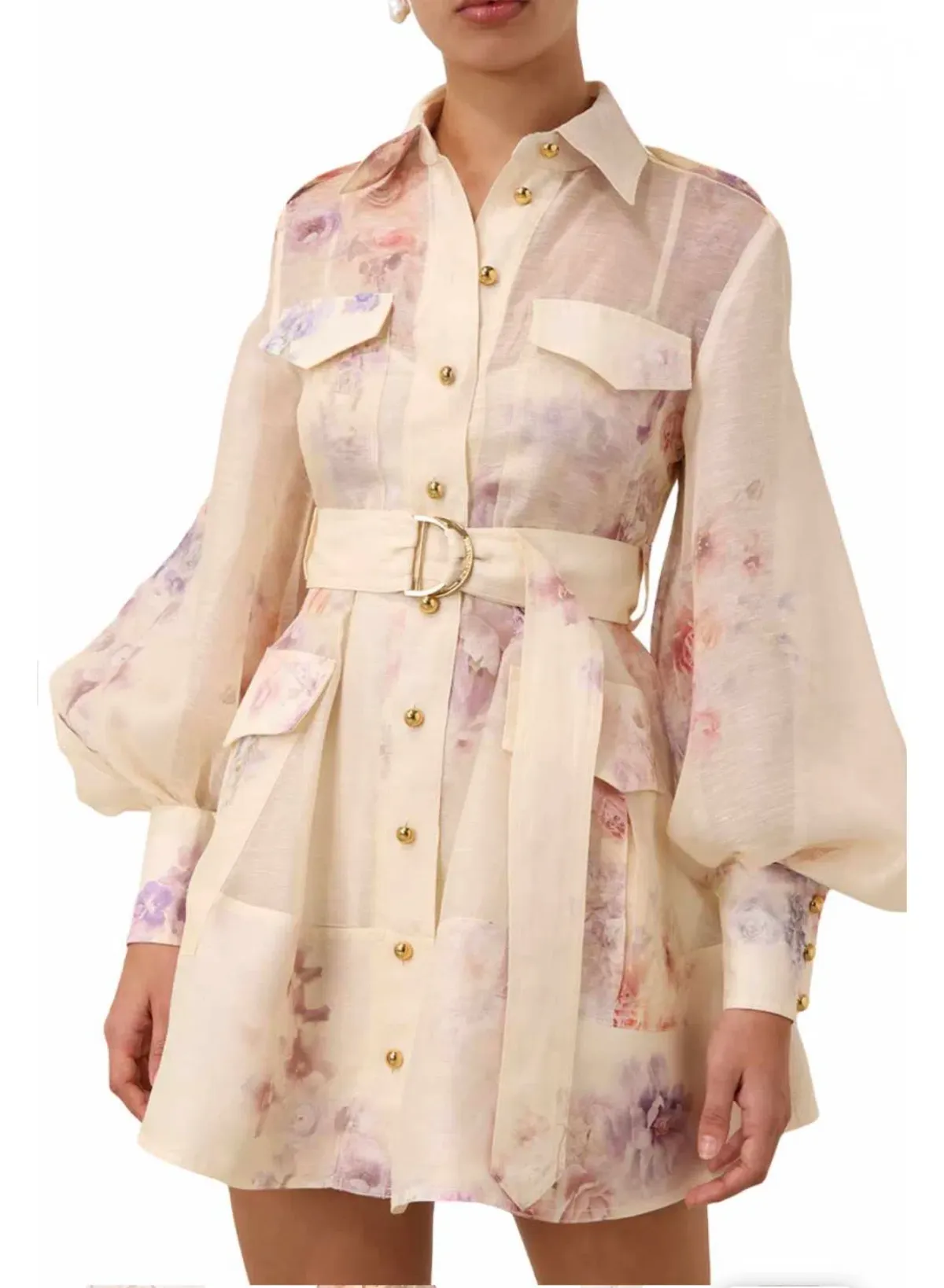 Zimmermann Hypnotic Utility Mini Dress for rent on The Volte - main image