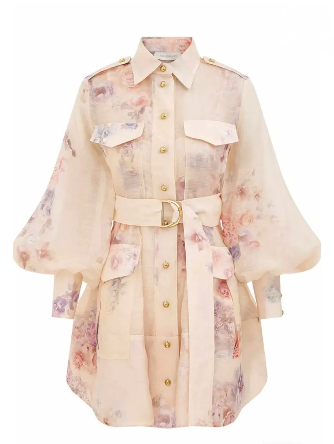 Zimmermann Hypnotic Utility Mini Dress for rent on The Volte - main image