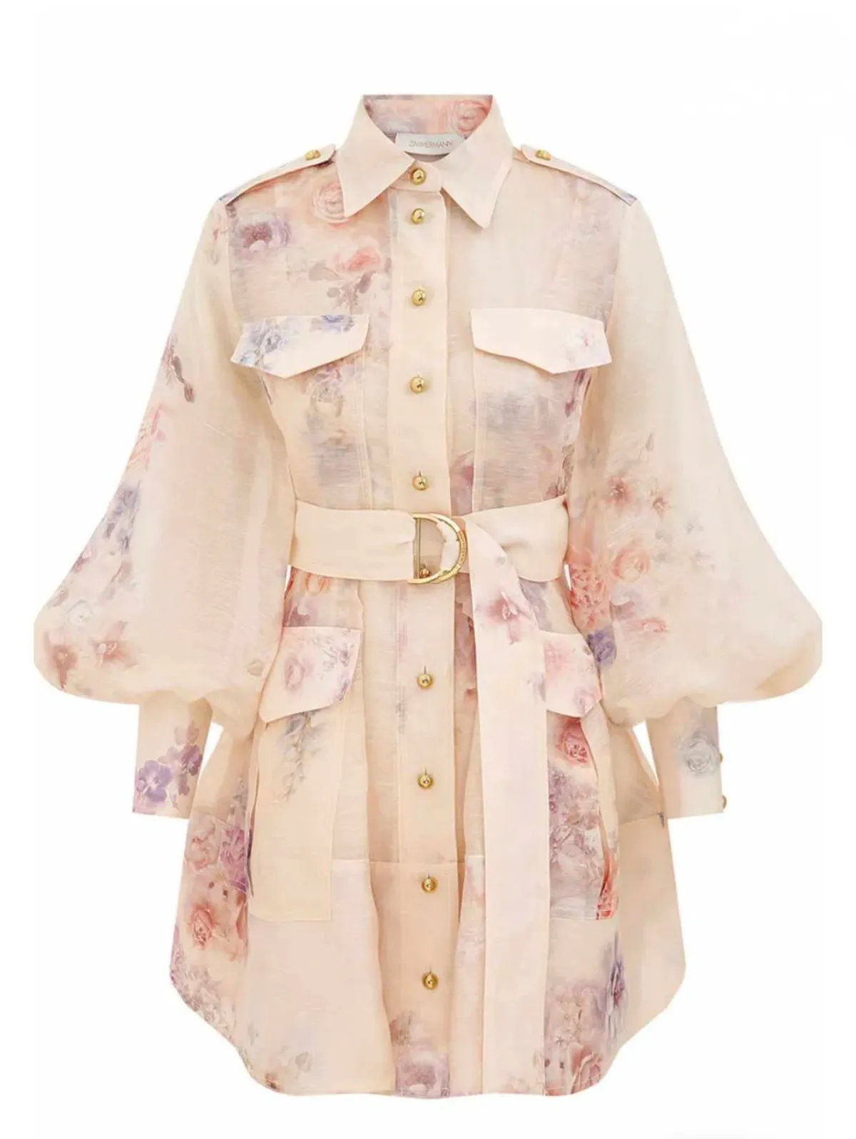 Zimmermann Hypnotic Utility Mini Dress - Image 4