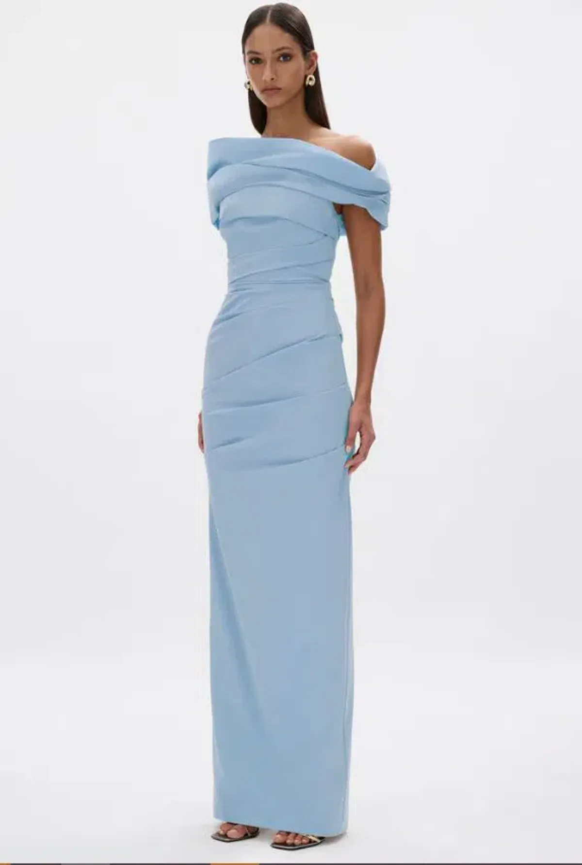 Rachel Gilbert Monique Gown in Sky Blue Size 1(8) - Image 3