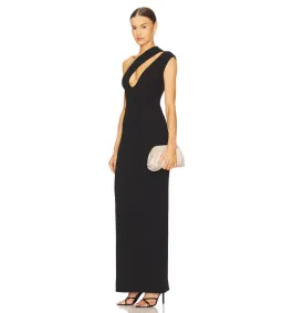 Solace London Krista Maxi Dress in Black Size AU6 for rent on The Volte - image 1