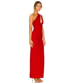 Solace London Krista Maxi Dress in Red AU8 for rent on The Volte - image 2