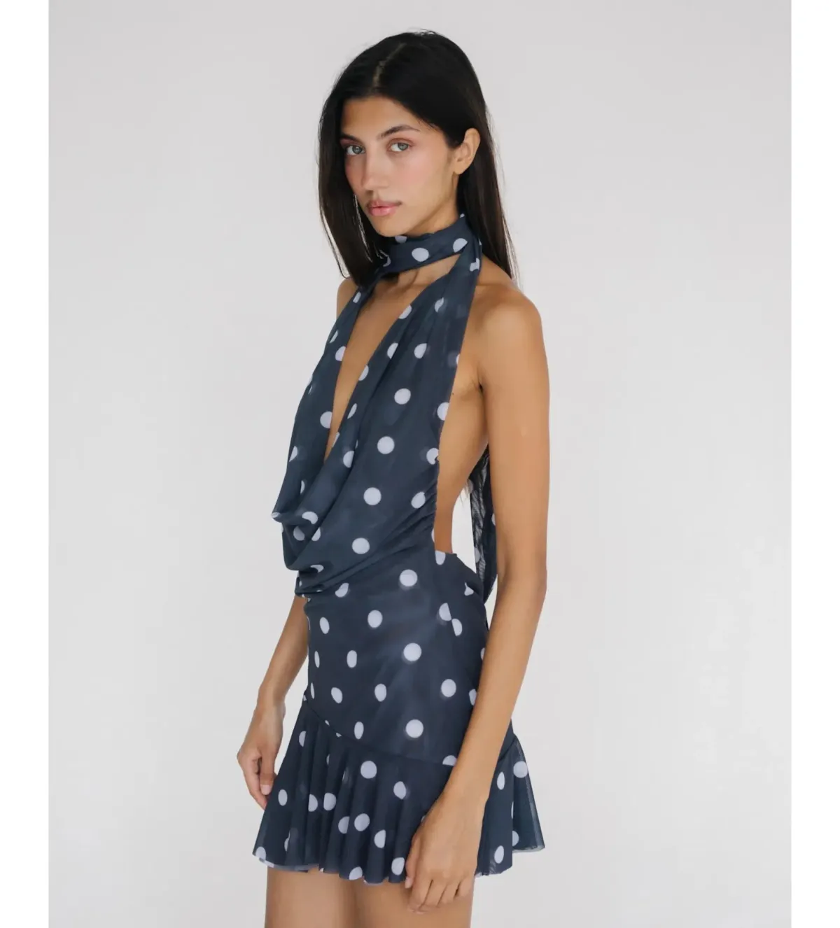 Cielle Lunares Mini Dress in Polka Dot Size XS/AU6 - Image 2