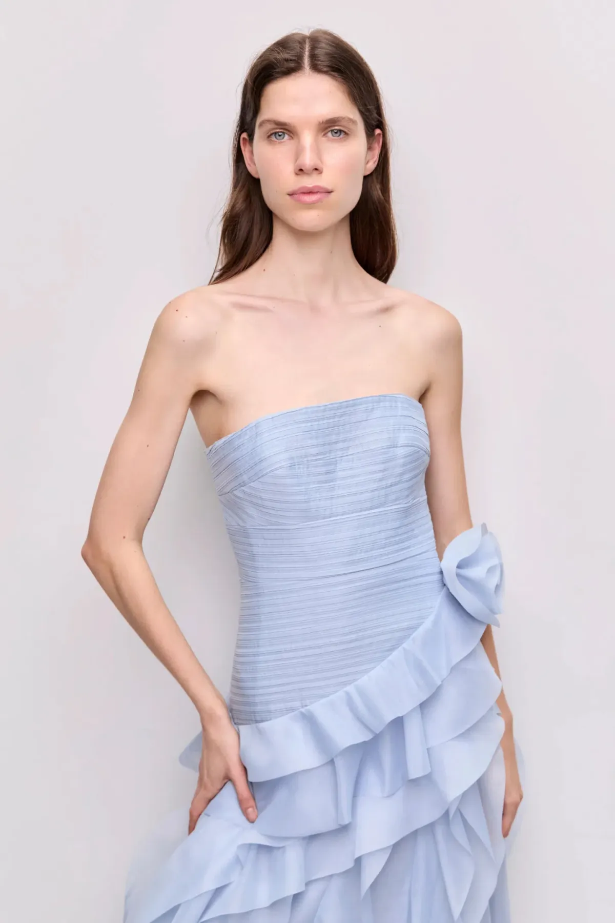 AJE CANYON GOWN IN BLUE SIZE 8 - Image 2