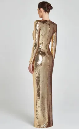 Nadine Merabi - Jennifer Gold Dress (S/AU8) for rent on The Volte - image 2