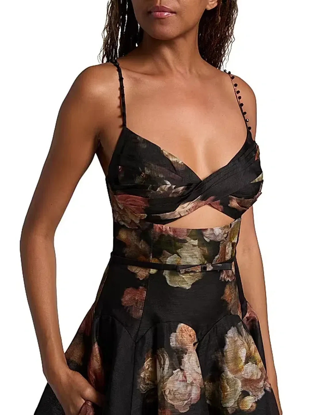 Zimmerman Hypnotic Twist MIDI Russet Floral size 8 for rent on The Volte - main image