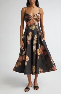 Zimmerman Hypnotic Twist MIDI Russet Floral size 8 for rent on The Volte - image 3