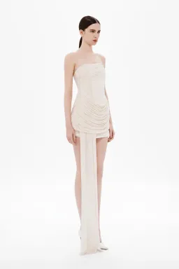 Misha - THE EMBER WRAPPED MINI DRESS for rent on The Volte - image 4