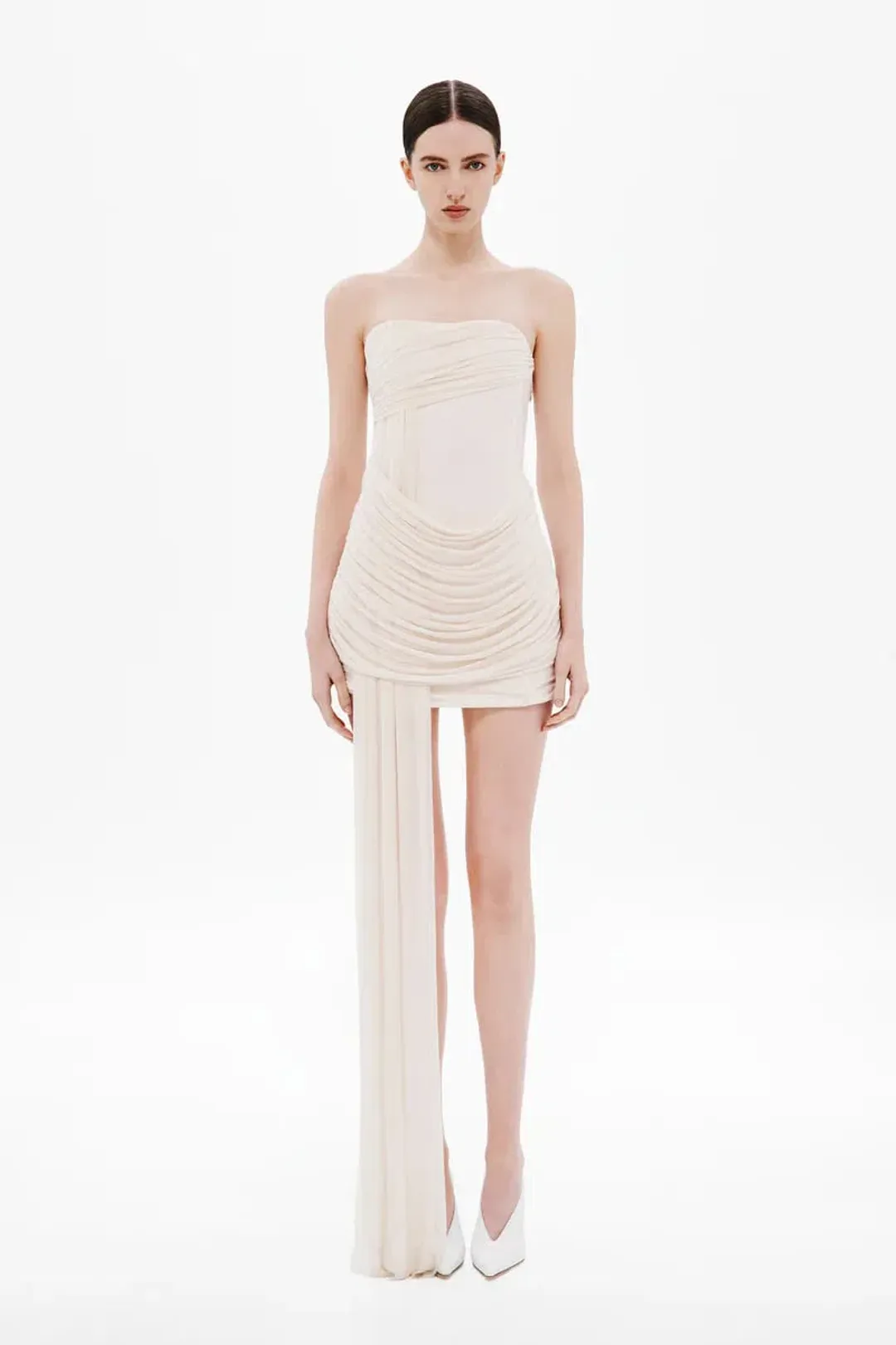 Misha - THE EMBER WRAPPED MINI DRESS for rent on The Volte - main image