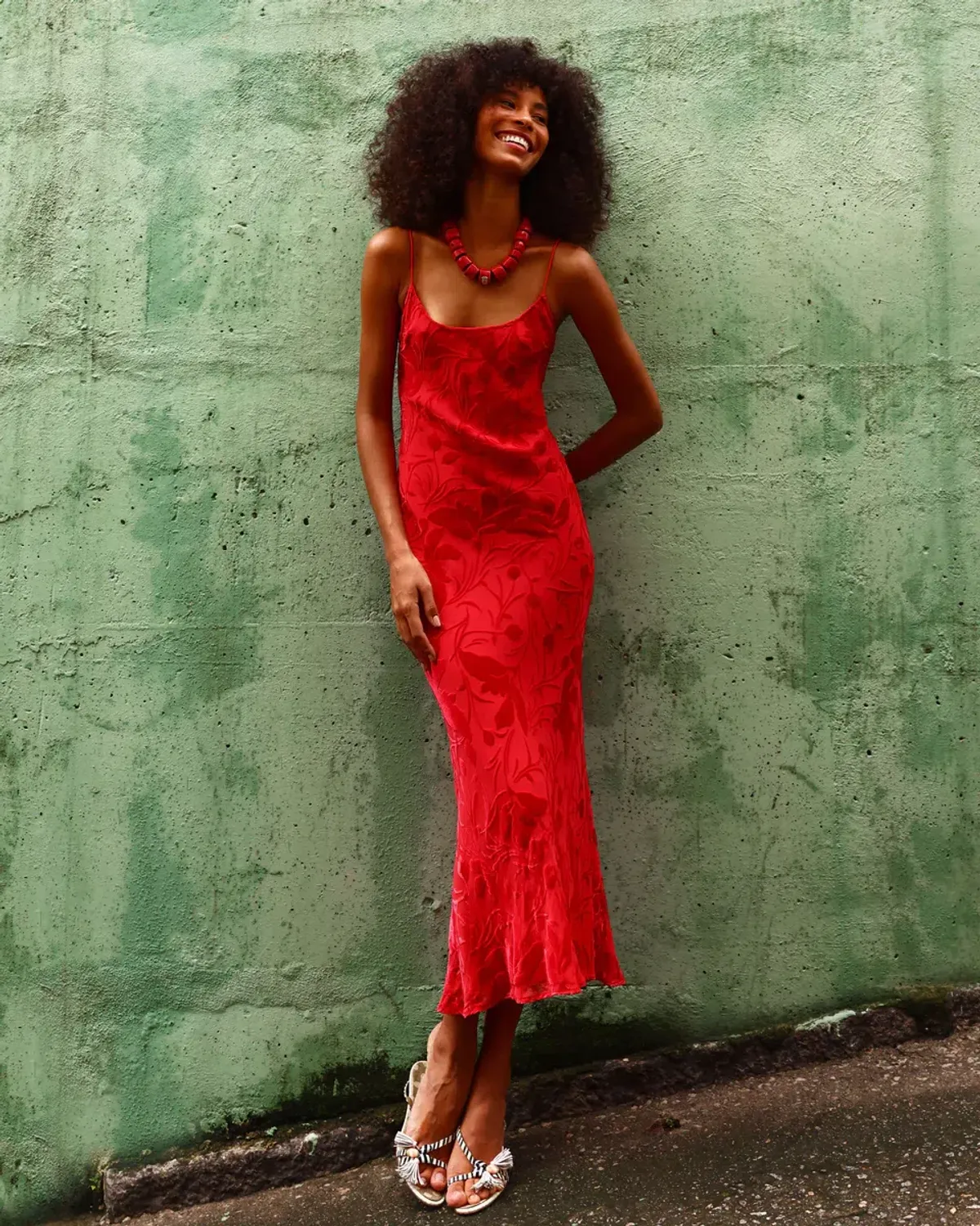 Rat & Boa EVI DRESS RED Size S - Image 1