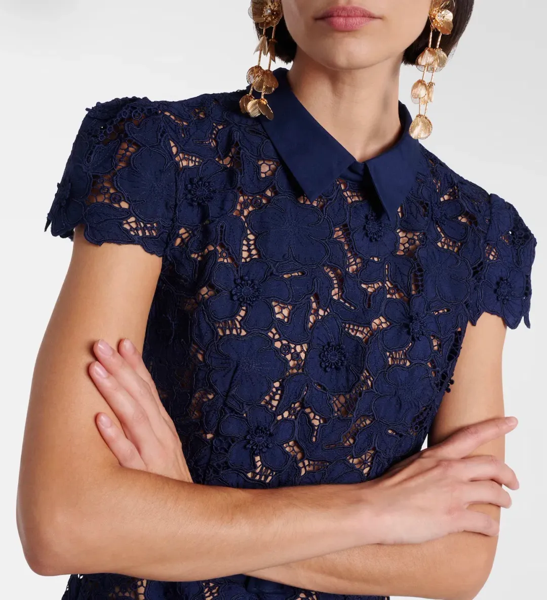 Self Portrait Belted Midi Dress for rent on The Volte - main image