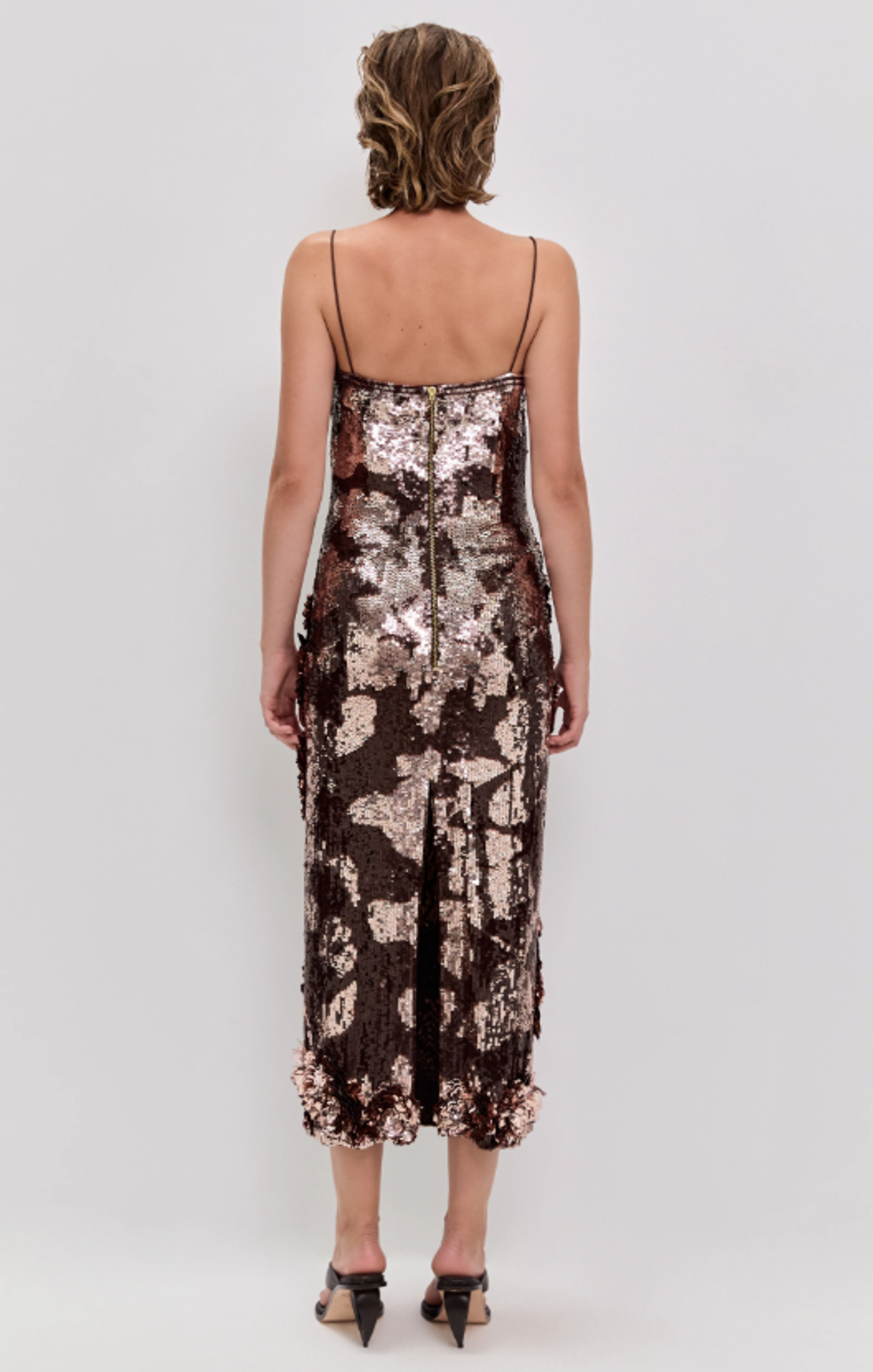 AJE Halo Midi Sequin Dress Size 12 - Image 2