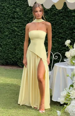 Baby Boo Maliyah Maxi Dress - Lemon Yellow (S) for rent on The Volte - image 2