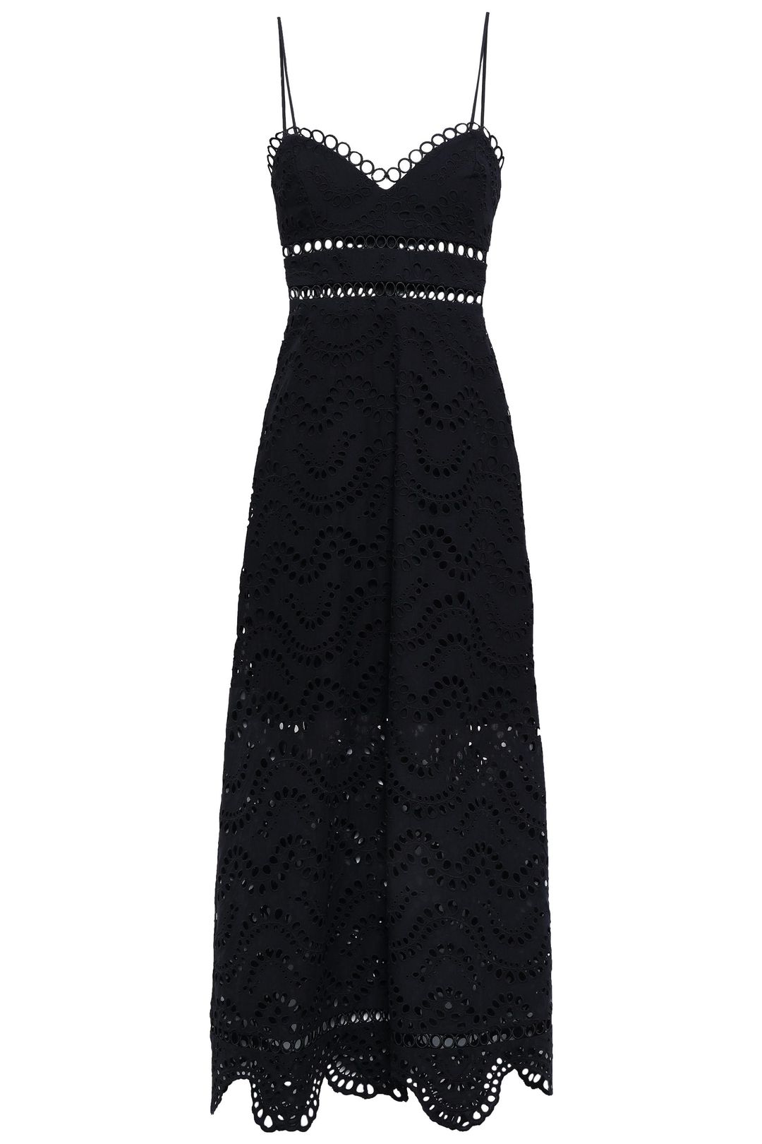 Zimmermann Jaya Wave Midi Dress Black Size 2 / Au 12 for rent on The Volte - main image