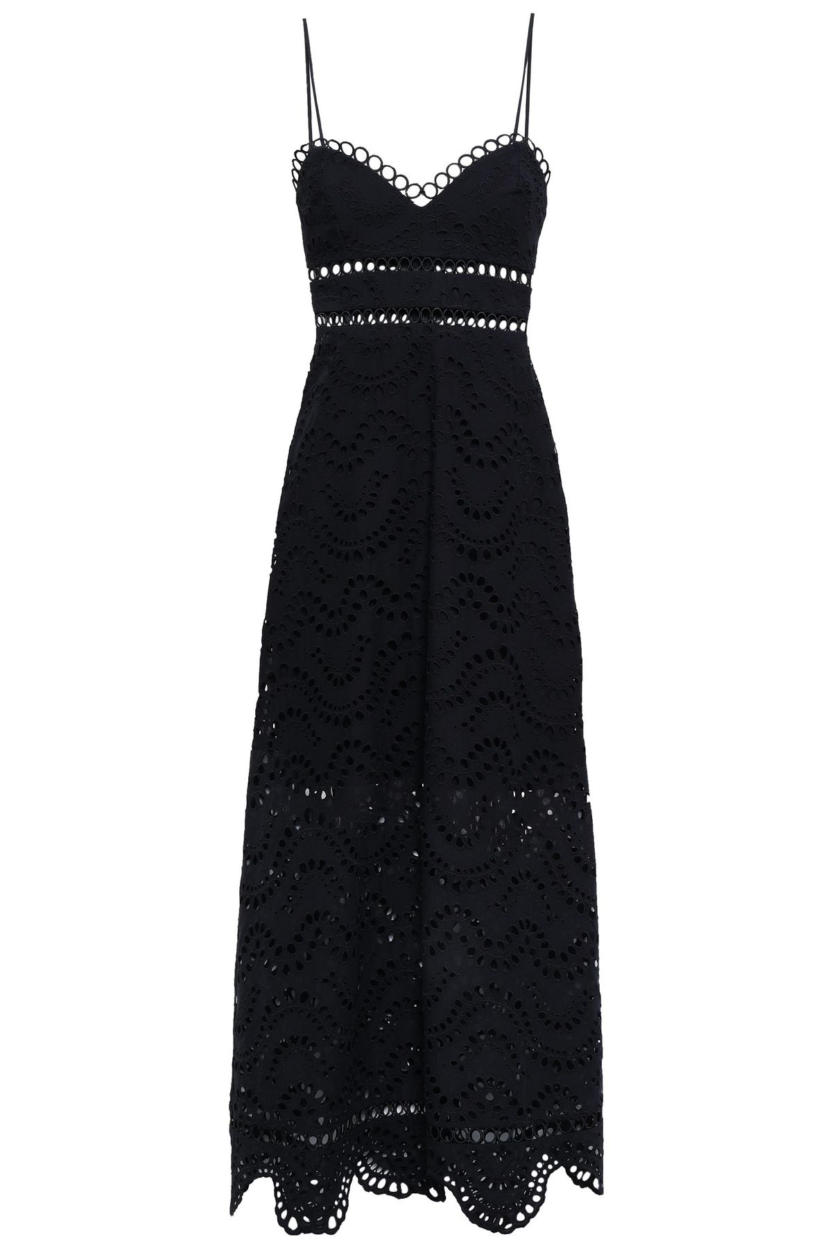 Zimmermann Jaya Wave Midi Dress Black Size 2 / Au 12 - Image 3