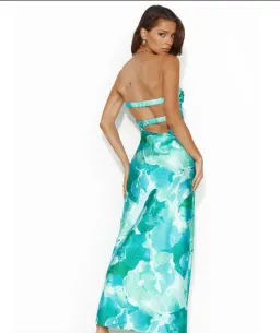 Colour Bloom Strapless Midi- Hello Molly- size 14 for rent on The Volte - image 1