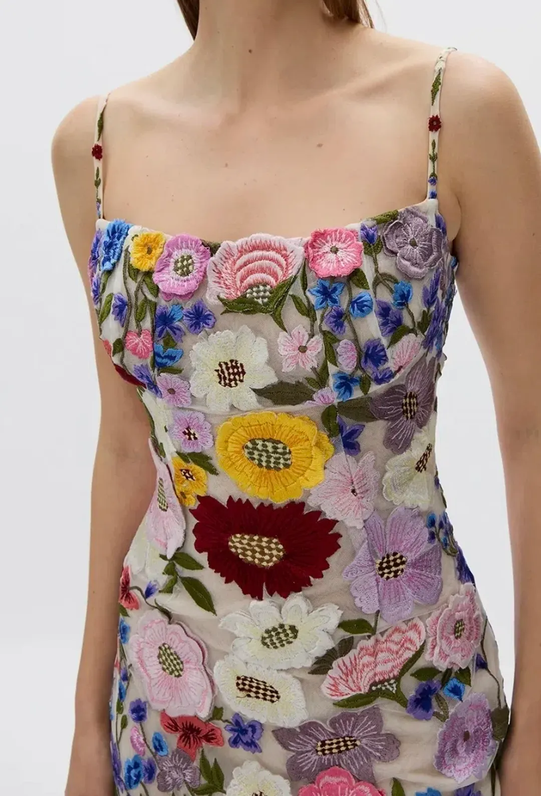 Rachel Gilbert Nya Dress Floral 3/AU12 for rent on The Volte - main image