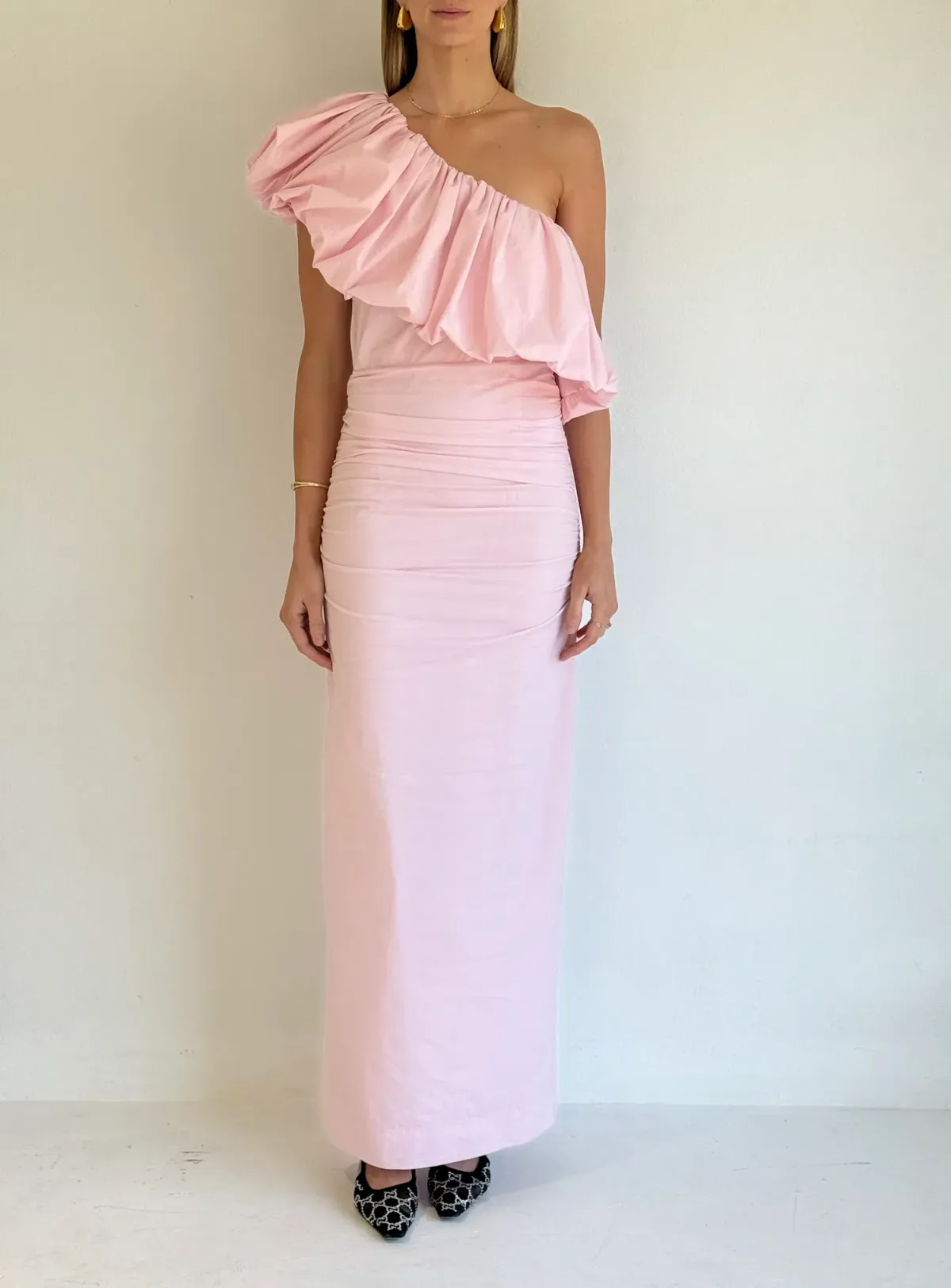 By Nicola Maya Maxi Dress In Powder Pink / Size 8 - Image 1