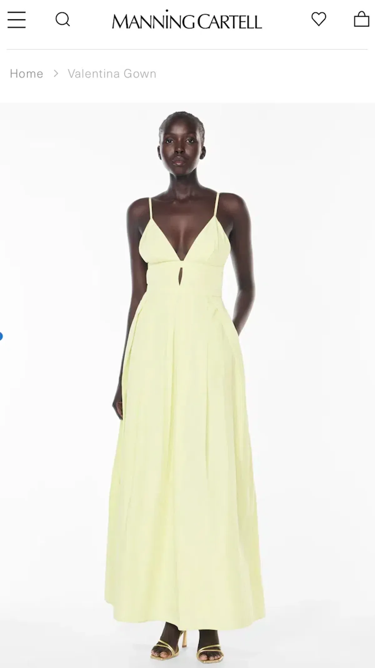 Manning Cartell Valentina Maxi Gown Lemon size 8 - Image 6