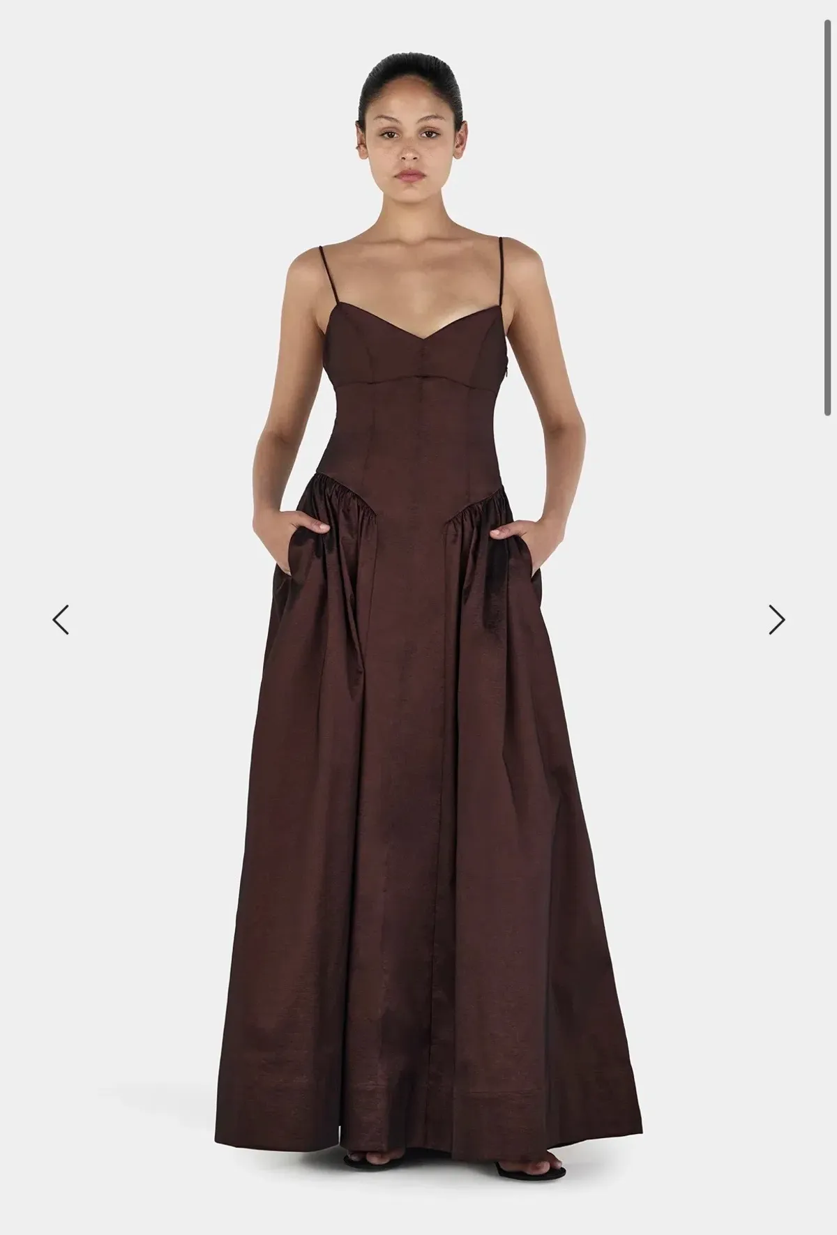 Hansen & Gretel Bellini Gown Chocolate XXS - Image 3