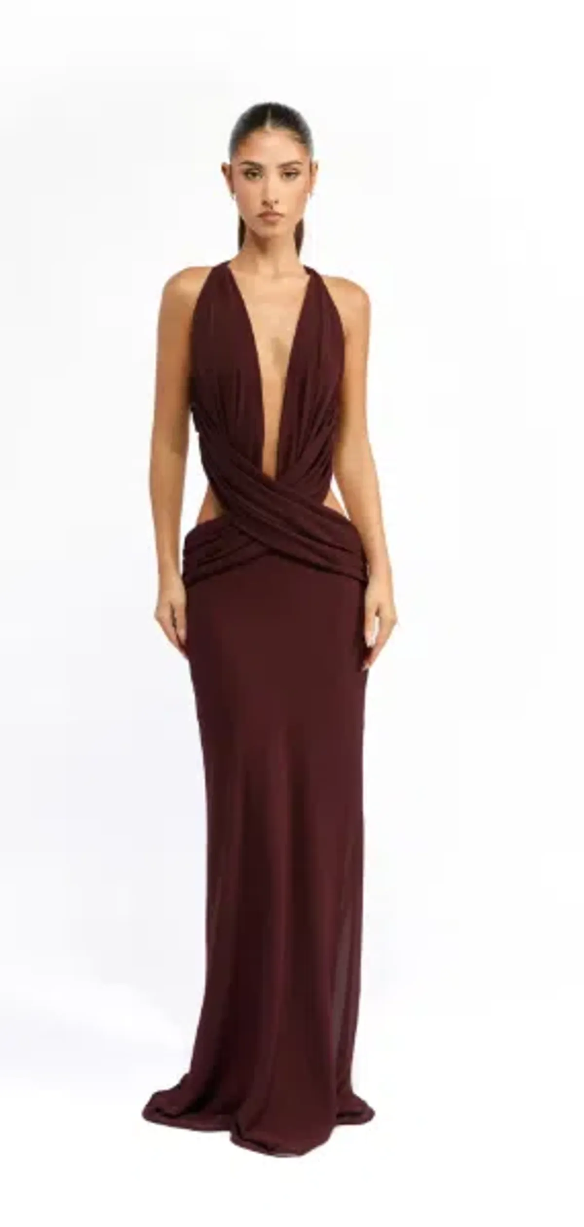 Mim and Bell, Yvette Dress in Burgundy size 6/XS - Image 1