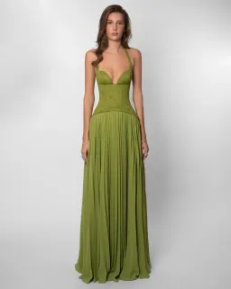 Fenity Gaia Dress size M / 10 green for rent on The Volte - image 2