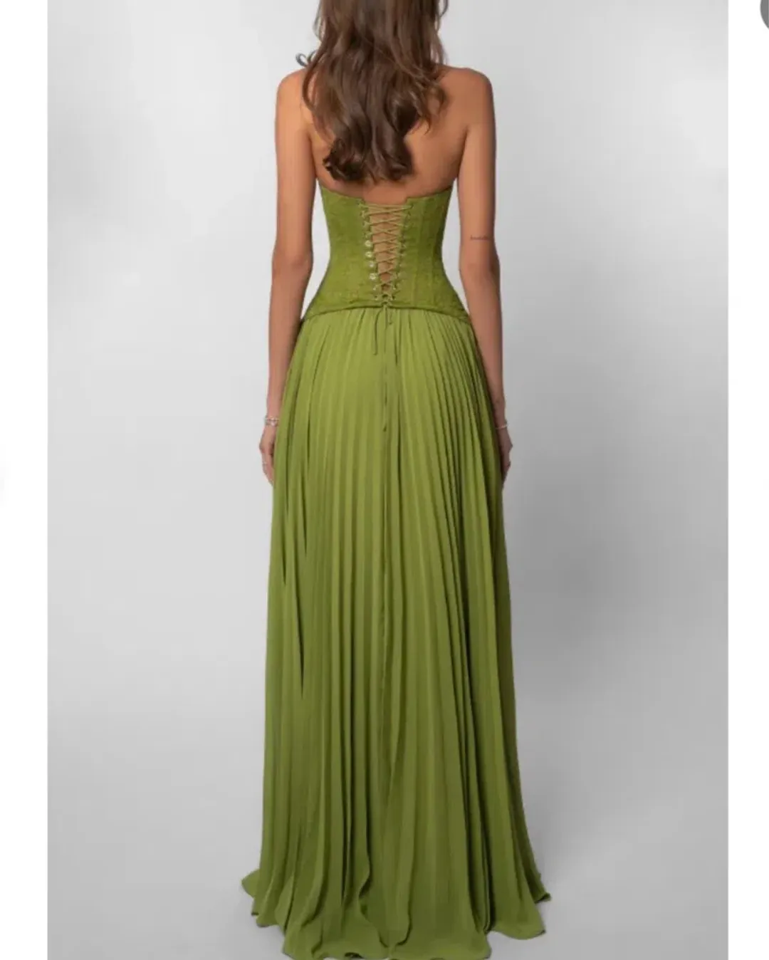 Fenity Gaia Dress size M / 10 green for rent on The Volte - main image