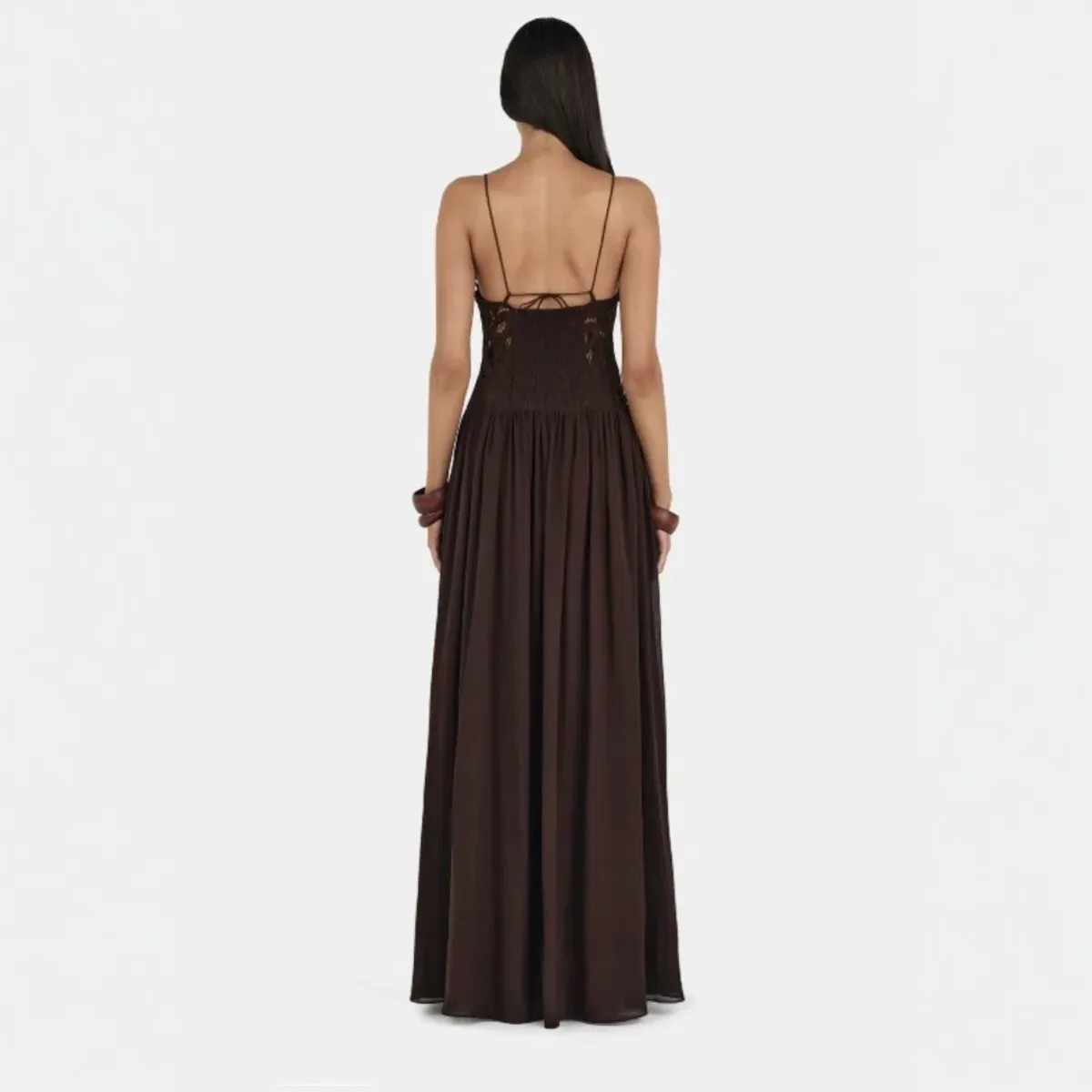 Hansen & Gretel Stephanie Maxi Dress Cedar Brown Size XL / 14 - Image 3