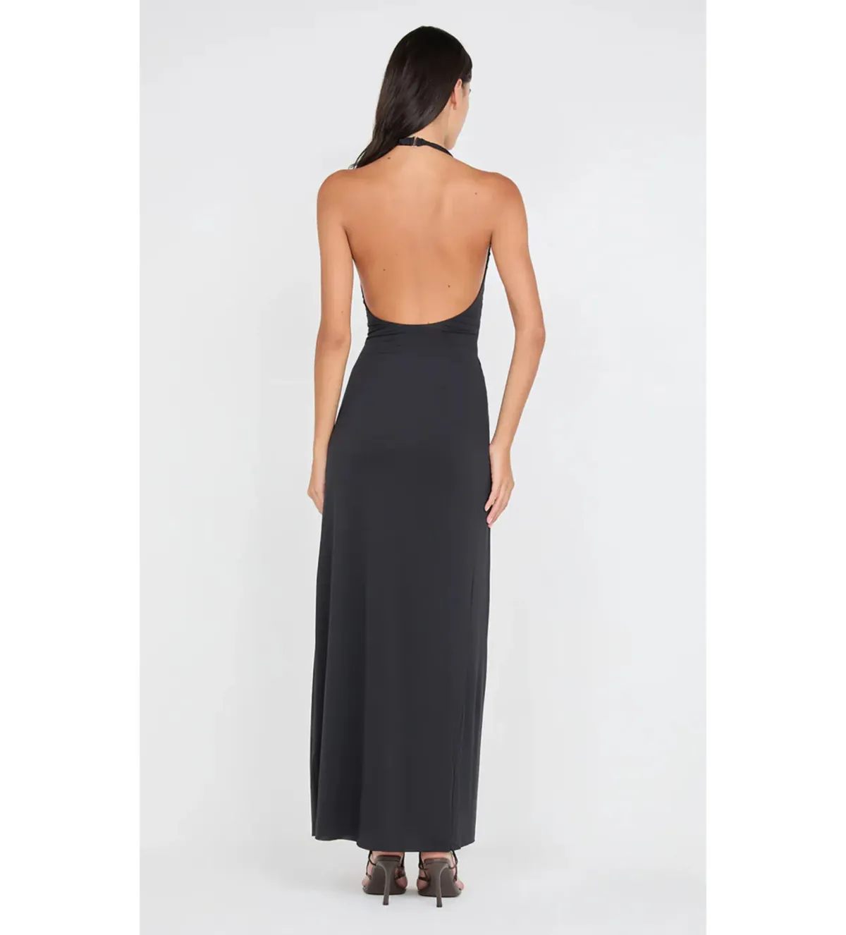 Bec & Bridge Tillie Drape Maxi Dress in Black Size AU10 - Image 3
