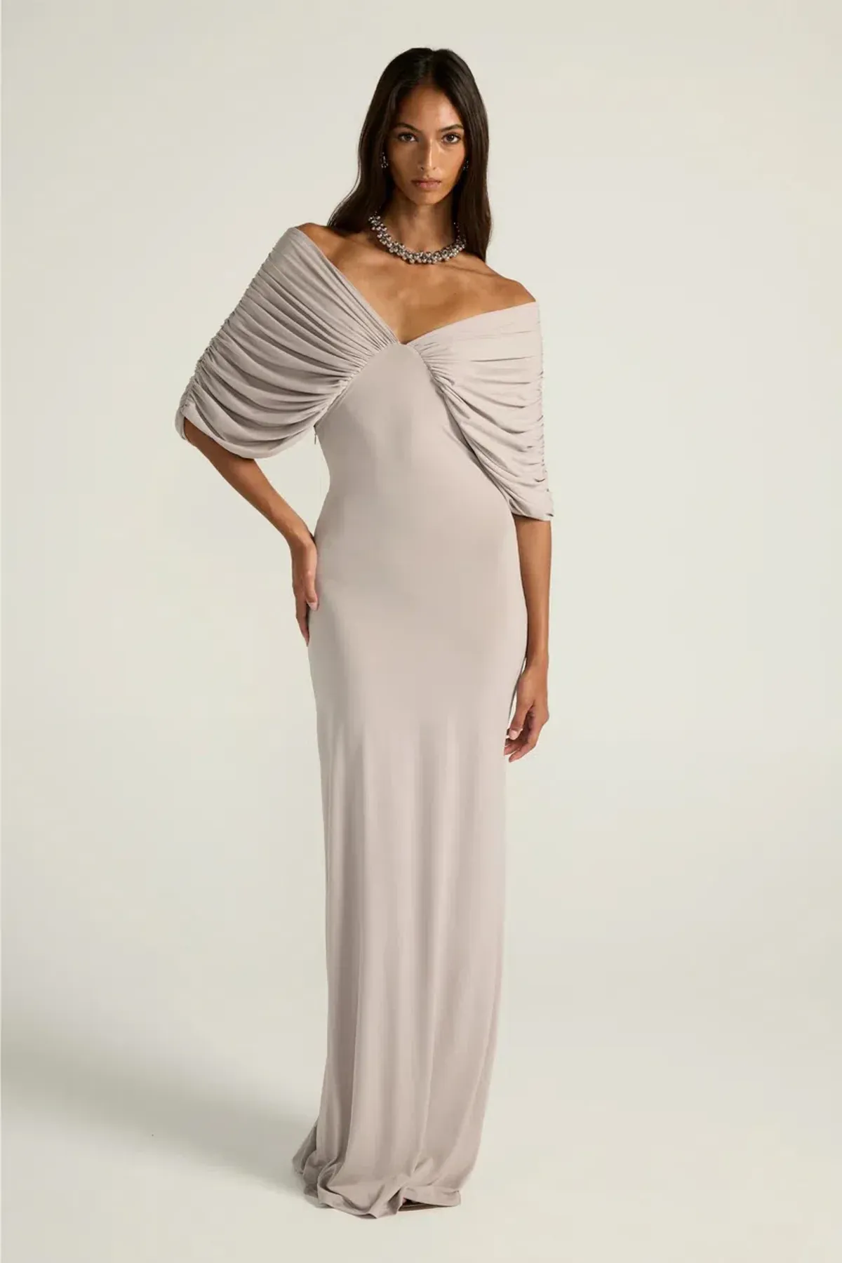 ANCE GRIA NEVE DRESS GREY SIZE 8 (S) - Image 1