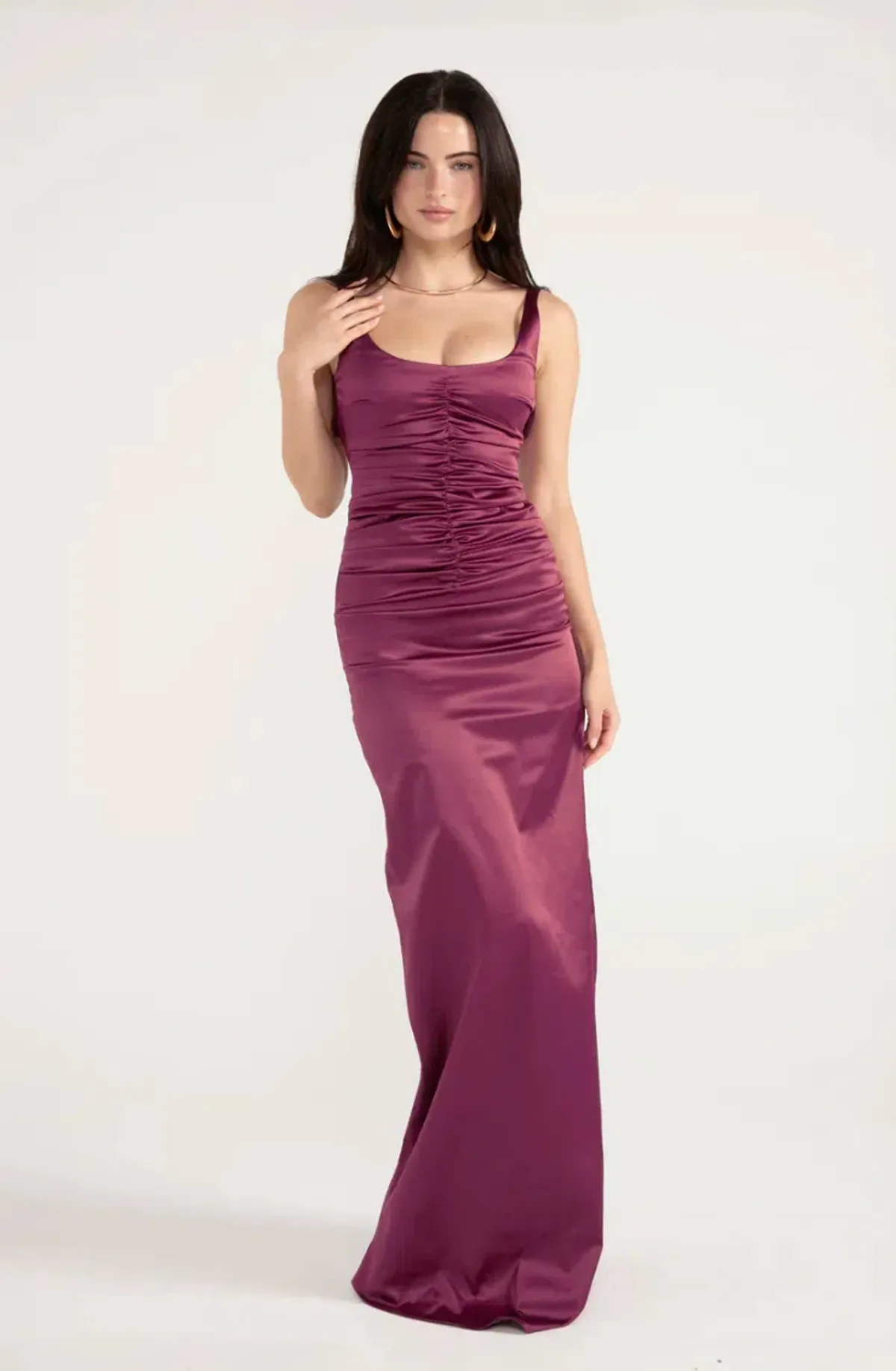 ancegria Atlein Gown, Plum, Maxi, Size 8 for rent on The Volte - main image