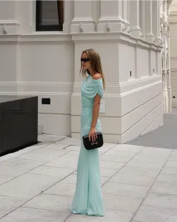 Emily Drape Ruched Maxi for rent on The Volte - image 2