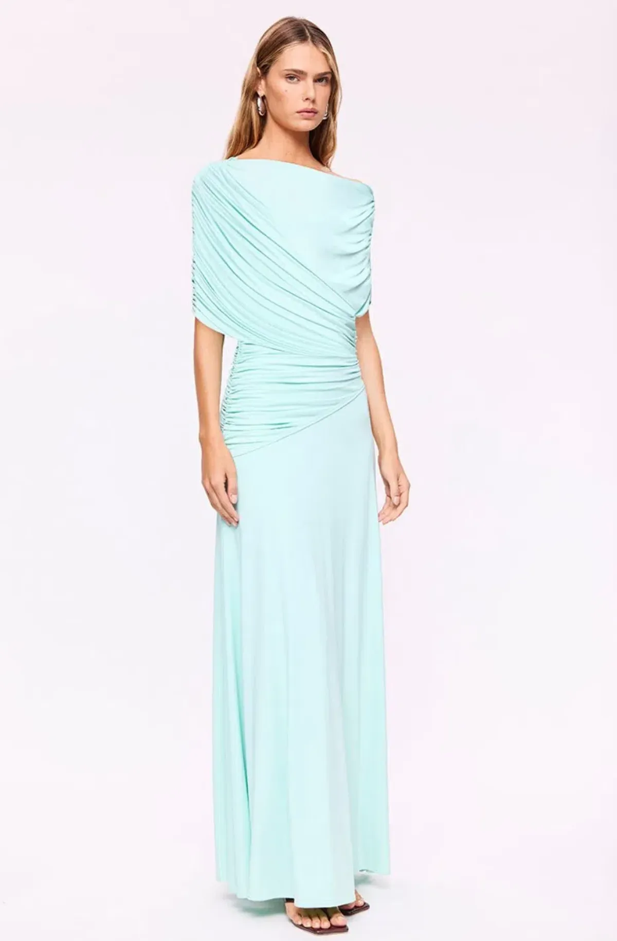 Emily Drape Ruched Maxi - Image 6